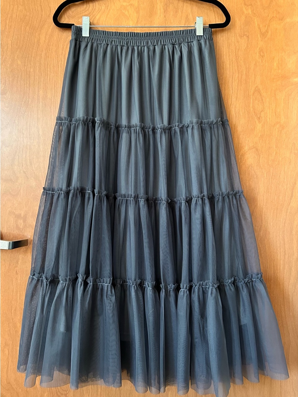 Listicle Tiered Ballet Skirt Grey - Size M